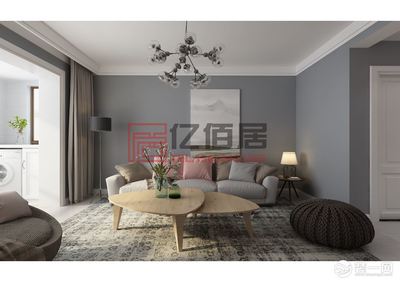 石家庄维多利亚三期91㎡北欧风 8万大包装修效果图解析（亿佰居出品）